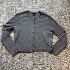 House of Harlow 1960 Gray Button-Up Cardigan